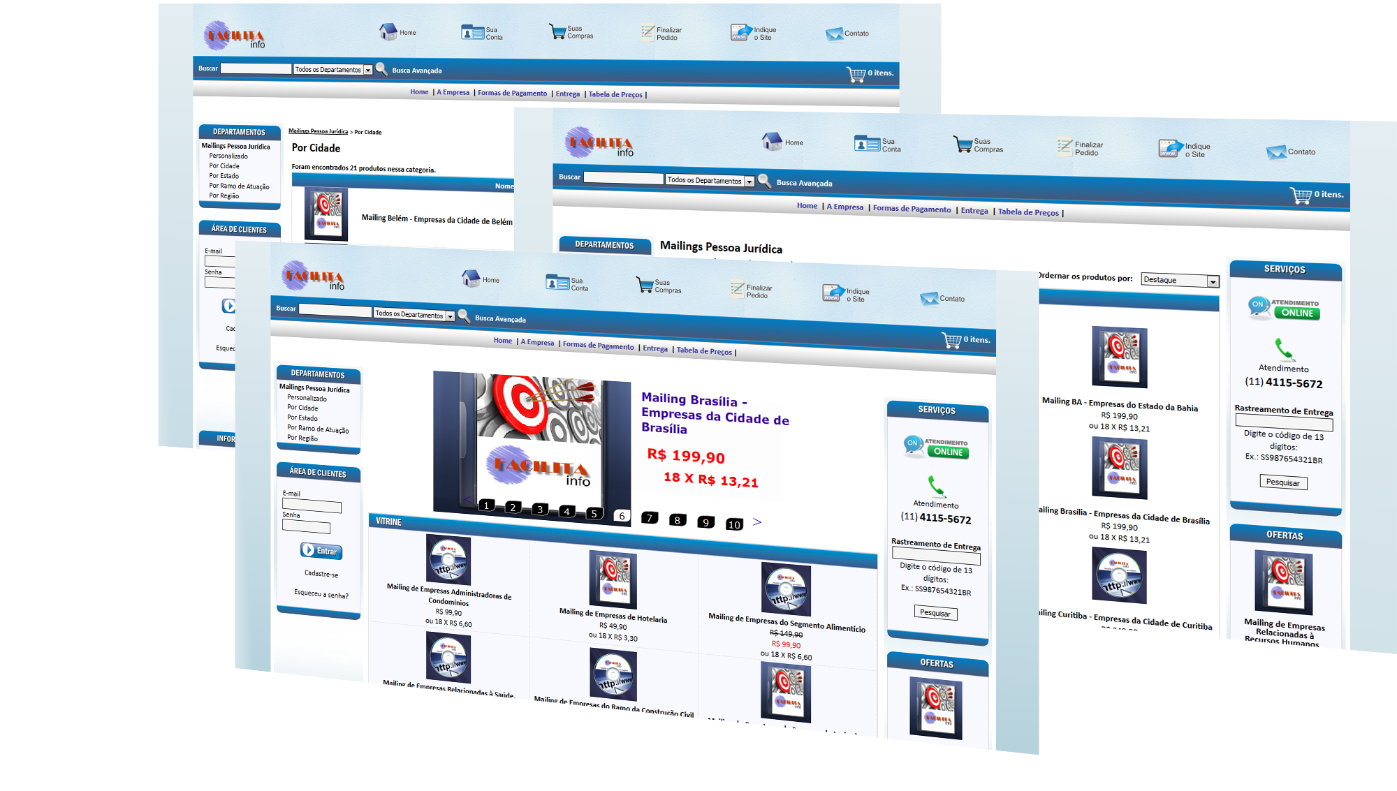 layout loja virtual